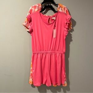 NWT Lot of 2 Pieces BCBG Girls Romper & Dress Large ( 14 / 16 )